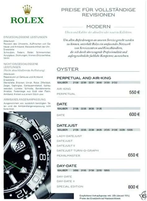 rolex revision preise|Rolex watches review.